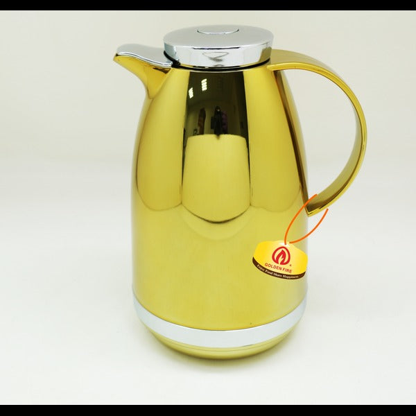 Golden Shine Golden Fire Round Thermos 1.0Ltr - Taiwan