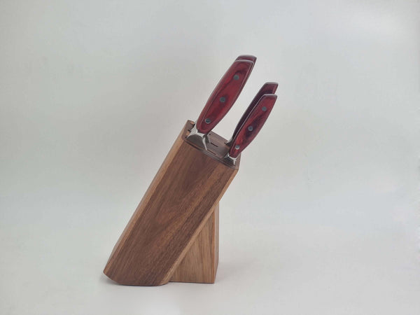 Alpenburg 6Pcs Brown Knife Set With Wooden Holder