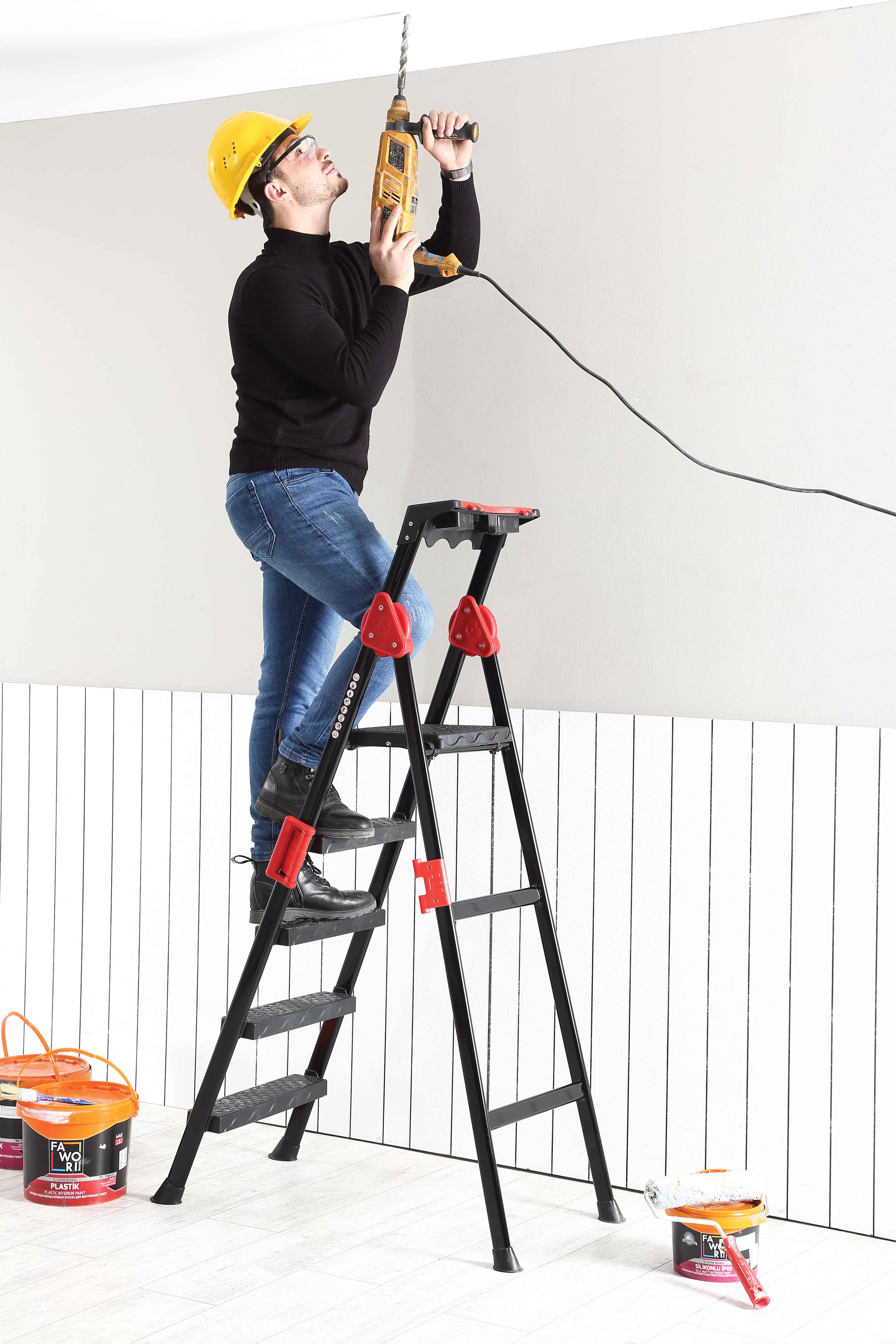 5x1 Steps Leo Metal Stepladder