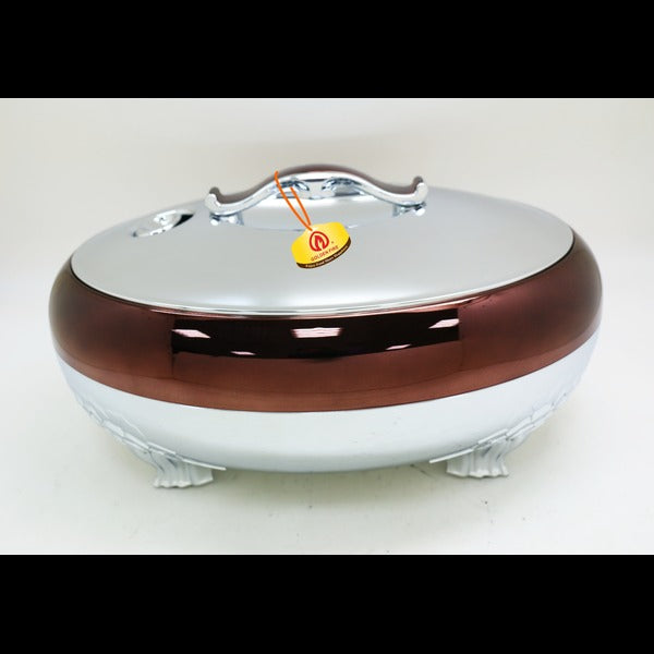 Chocolate Silver Golden Fire Oval Food Warmer 4, 5 & 6Ltrs - Taiwan