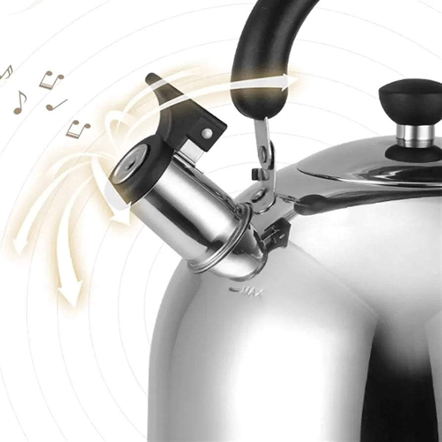 2.5Liter Stainless steel Kettle Whistling tea kettle, stainless steel teapot, polished with heat-resistant handle