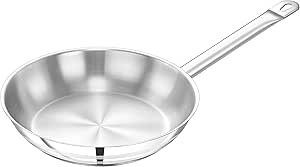 Prestige Stainless Steel Frying Pan Skillet With Big Handle 30 cm Fry Pan, Dishwasher Safe, 18/10 (Copy)