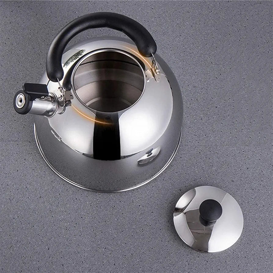 2.5Liter Stainless steel Kettle Whistling tea kettle, stainless steel teapot, polished with heat-resistant handle