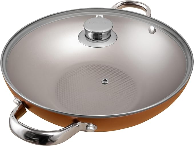 PRESTIGE ULTRA 28CM KADAI WITH GLASS LID AND PAN HOLDER