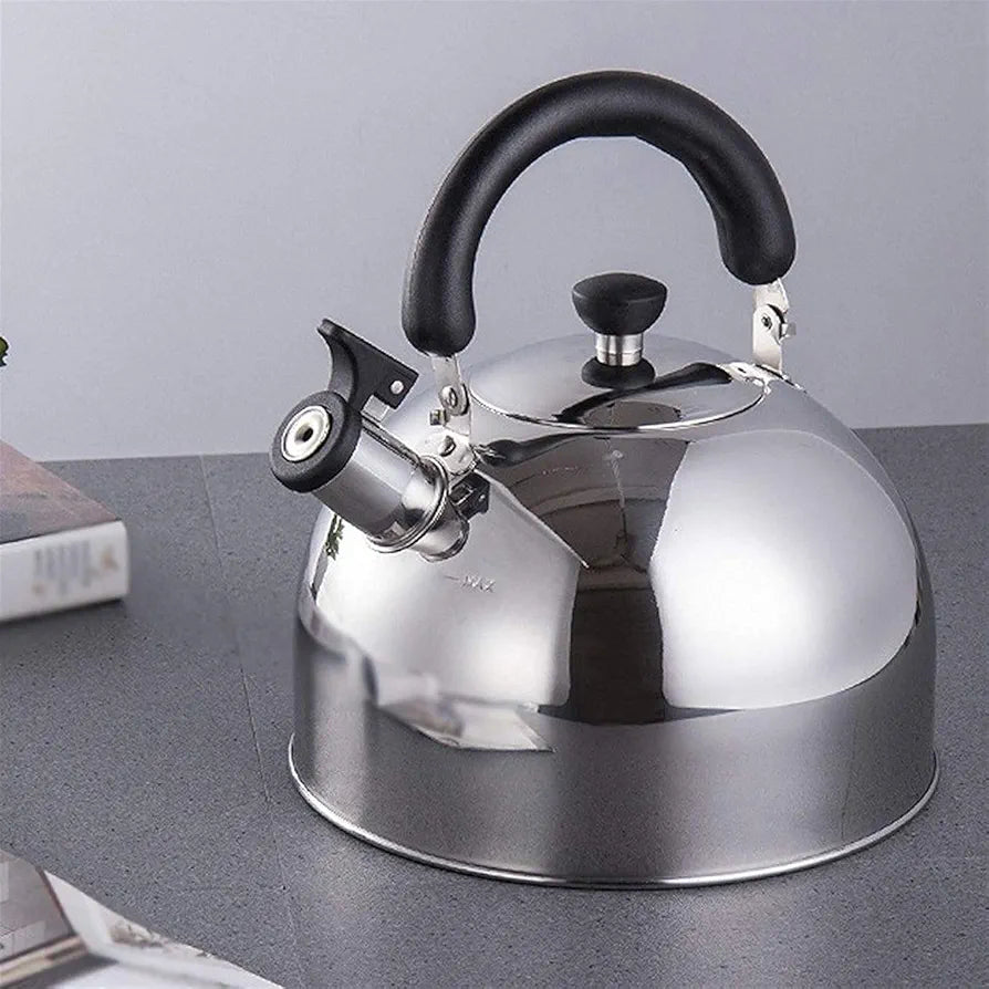 2.5Liter Stainless steel Kettle Whistling tea kettle, stainless steel teapot, polished with heat-resistant handle