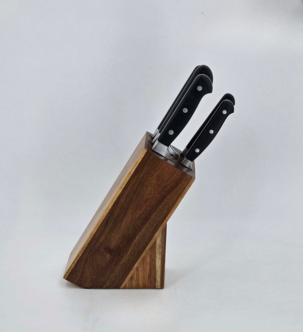 Alpenburg 6Pcs Black Knife Set With Wooden Holder