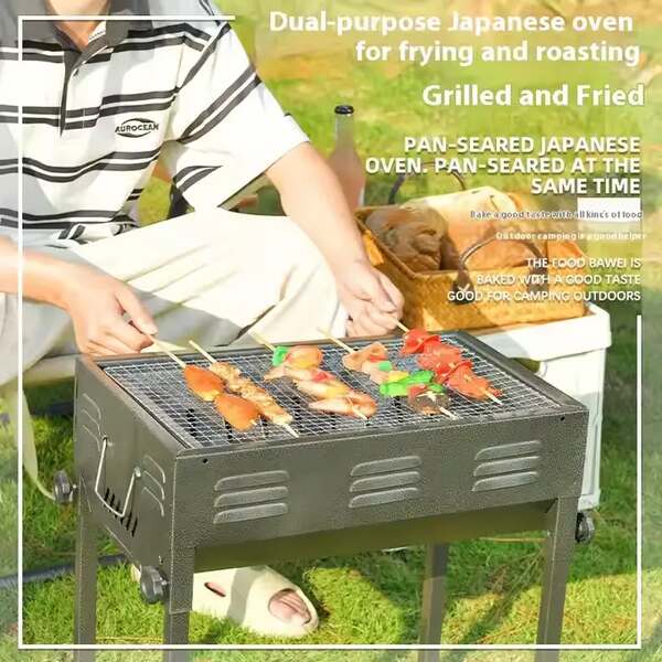Picnic Barbecue Grill with 4 stands (TL-670) 65x30x67 BBQ-022