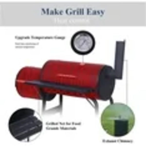 Outdoor BBQ Grill Charcoal Barbecue Pit Backyard Meat Cooker Smoker BBQ-031