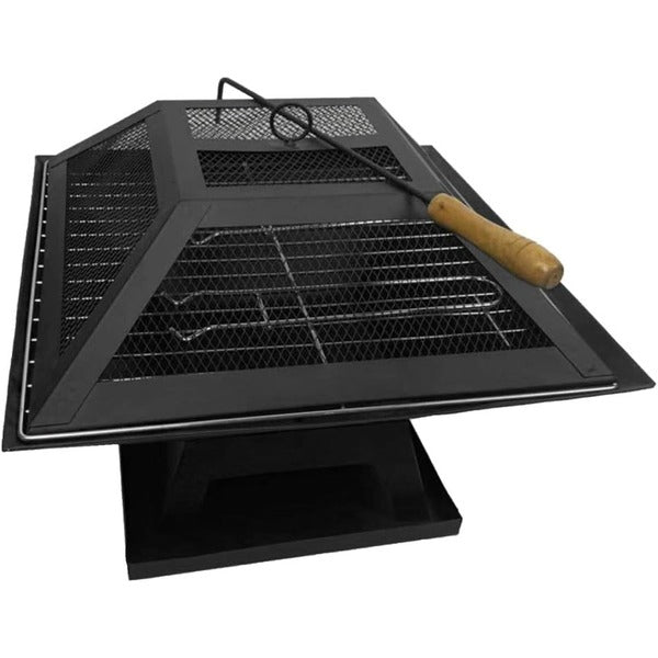 Outdoor Portable Brazier Stainless Steel Fire Pit Durable Barbecue Brazier Courtyard Brazier for Camping Bonfire Pitc Grill Setup BBQ-034
