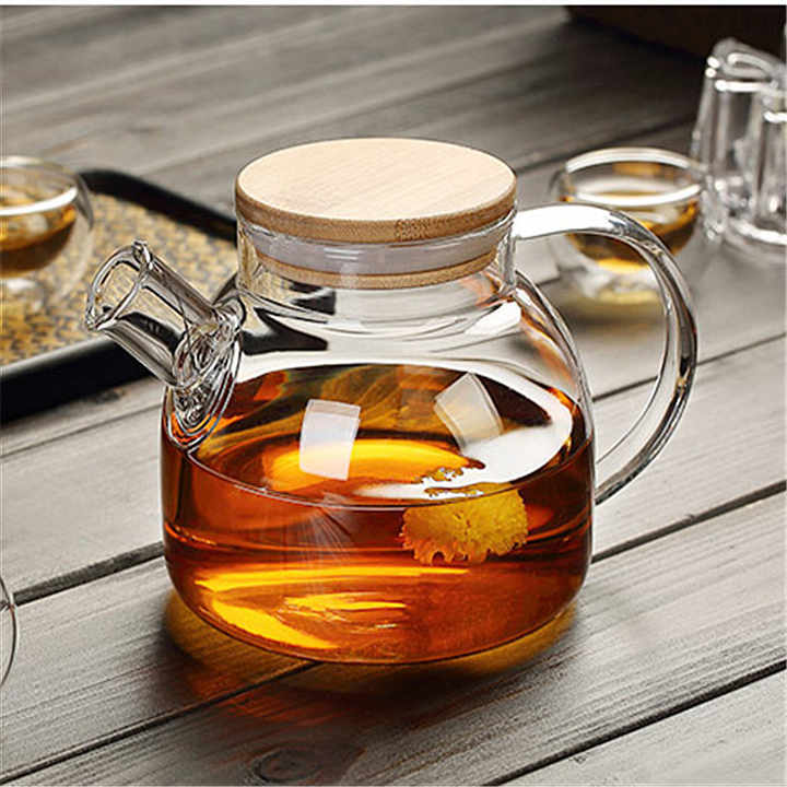 Borosilicate Glass Teapot Stovetop Safe Heat Resistant