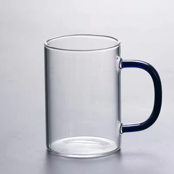 Transparent Glass Cup With Handle Water Tea Milk Coffee Mug Durable Beer Wine Juice Drinks Cup Glass Drinkware