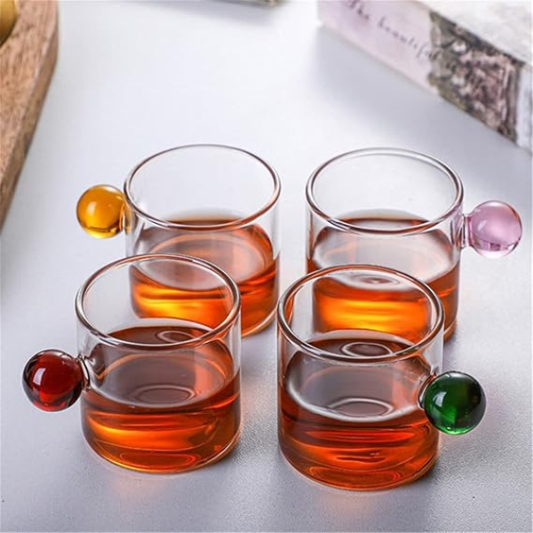 Glass Cup Mini Sauce Pitcher Milk Mug Creamer Coffee Jar Glass Heatable Tea Pot Dipping Bowls