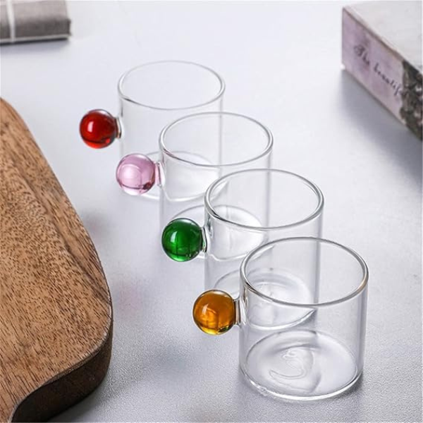 Glass Cup Mini Sauce Pitcher Milk Mug Creamer Coffee Jar Glass Heatable Tea Pot Dipping Bowls