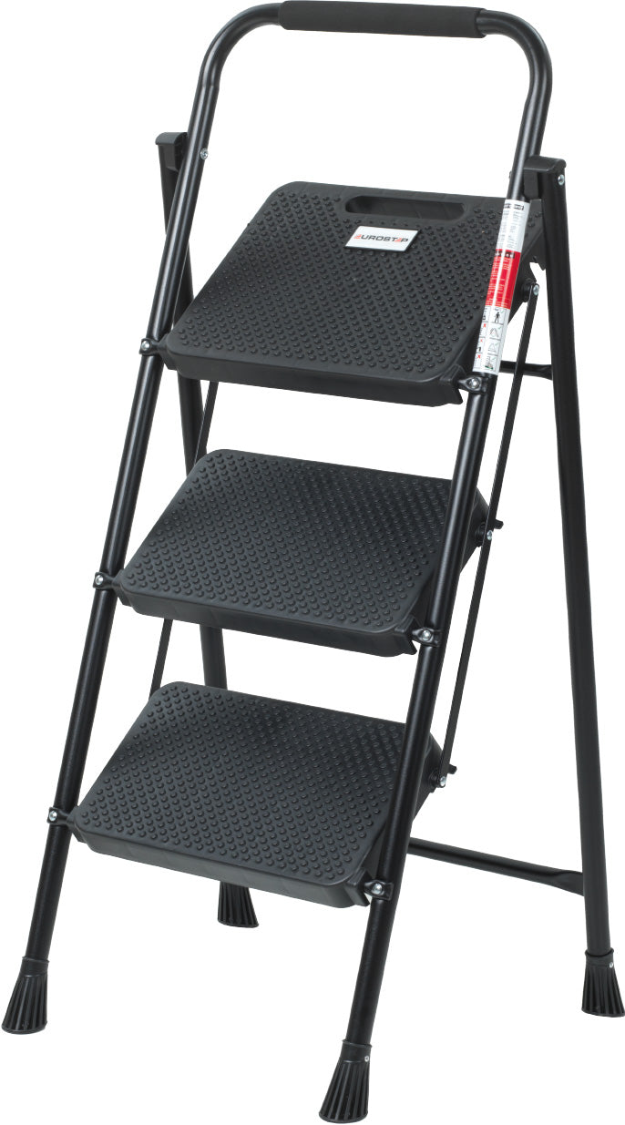 3 Step Eurotower Metal Stepladder