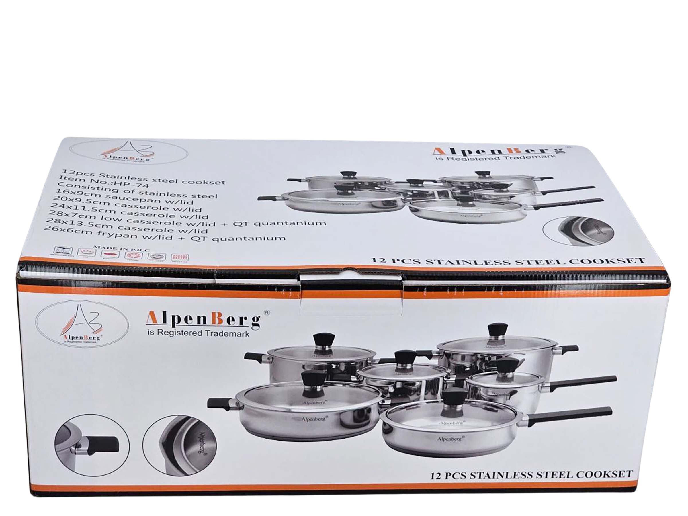 Alpenburg 12pcs Cooking Set Stainless steel