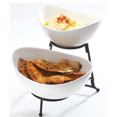 SY4441 Duet Oval Bowl With Stand Symphony